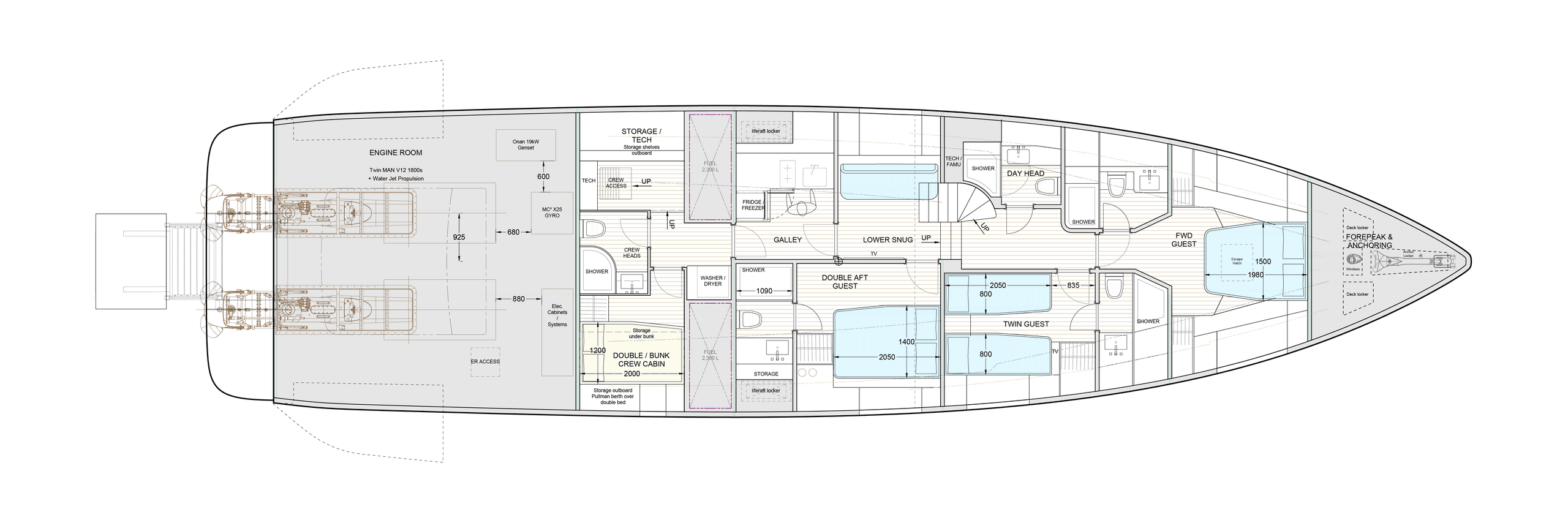 Windy SR77 upper deck GA plan view, full resolution