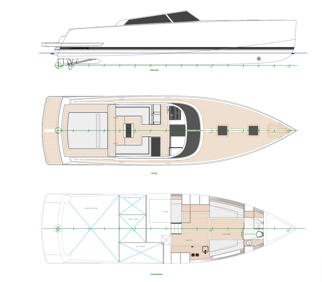 Day-cruising, not garaged tender