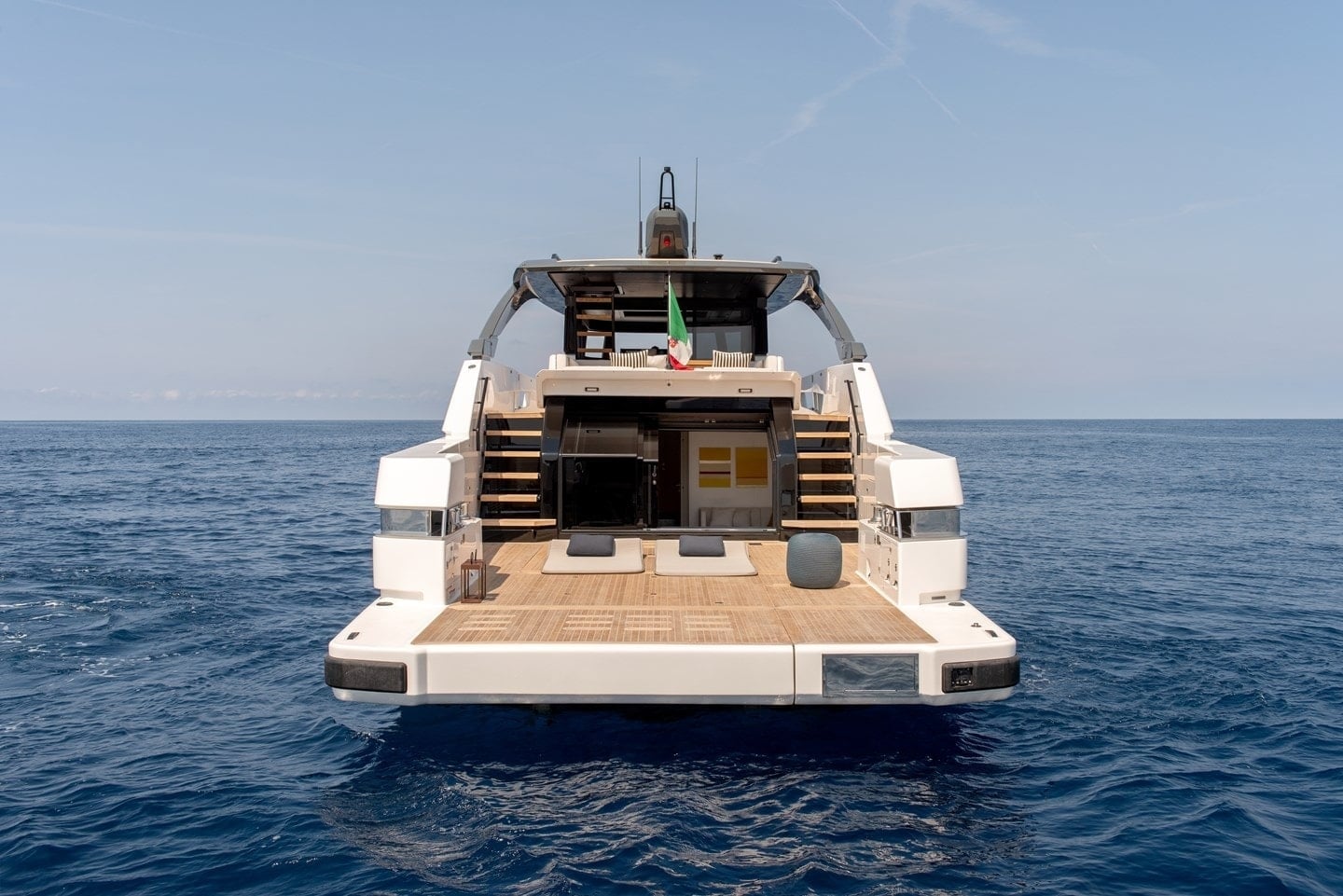 Bluegame BG74 bow and foredeck view