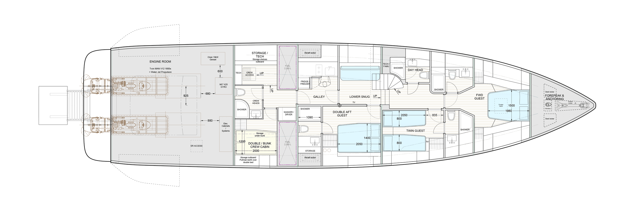 Windy SR77 upper deck GA plan view, full resolution