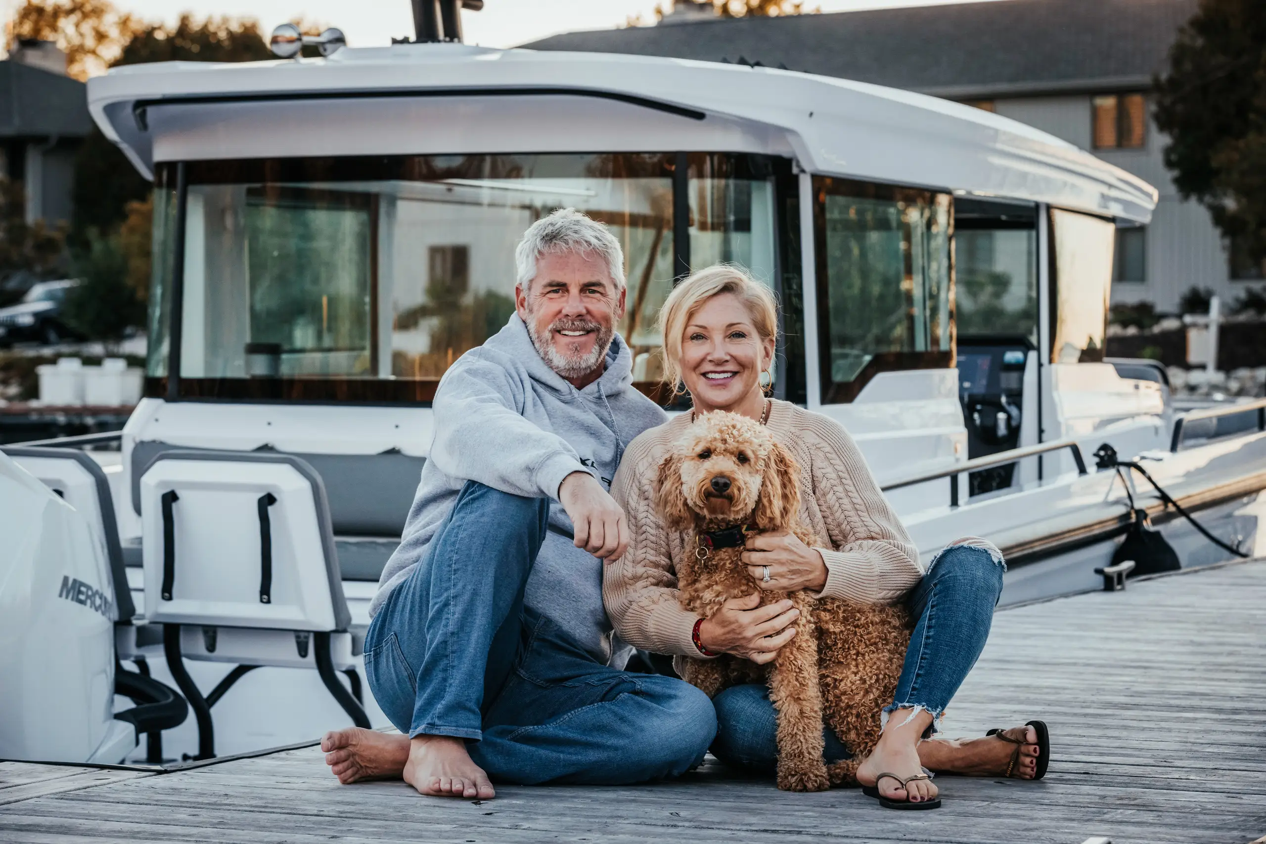 Axopar 37 on the Great Lakes with owner aboard
