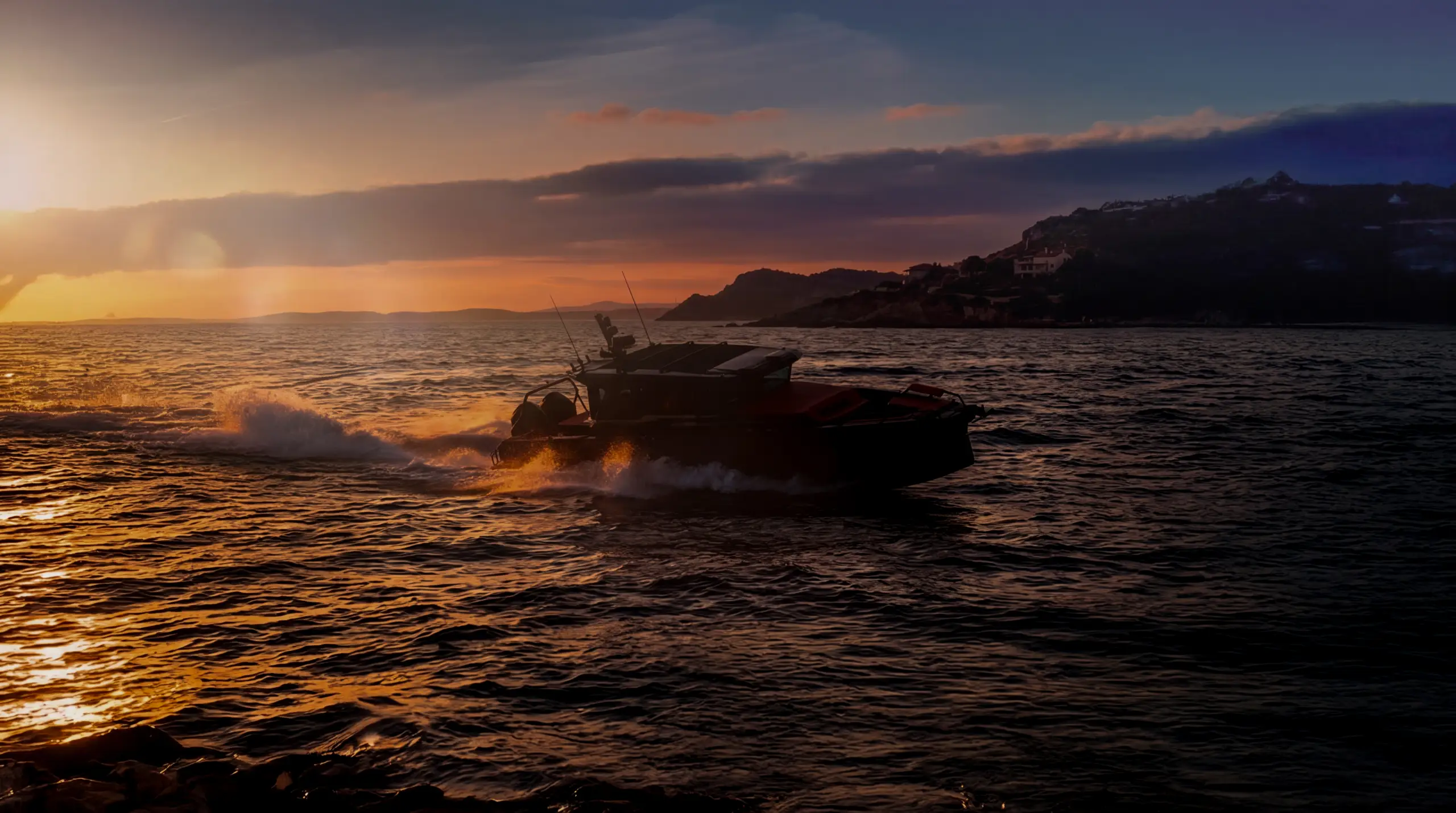 BRABUS Shadow 38 on water, side profile